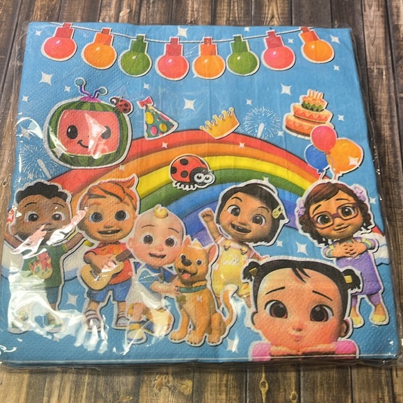 5for$10 Cocomelon Baby Children’s Birthday Party Supply Plates and Napkins Set - Picture 3 of 4